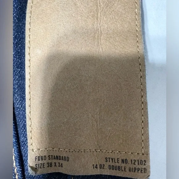 Men’s Buck Mason JAPANESE DENIM FORD STANDARD JEAN Classic Blue Denim 38/31 - Picture 4 of 14